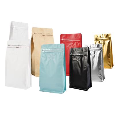 China Custom Logo Is Colorful Aluminum Plated Self Standing and Self Sealing Bag for Coffee Tea for sale