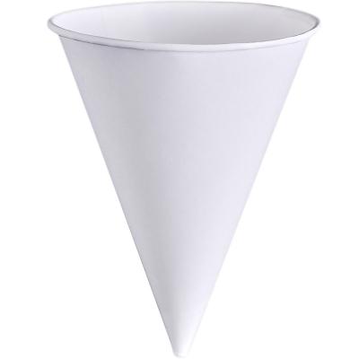 China 10.000kg Disposable Cone Cup 3.7oz Paper Triangle Environmentally Friendly Cone Paper Cup for sale