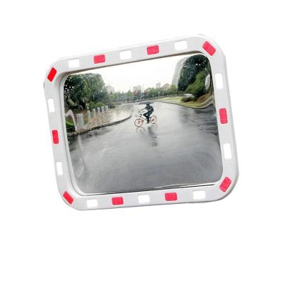 China Road Safety Reflective Reflective Square Traffic PC Film Rectangular Convex And Concave Mirror for sale