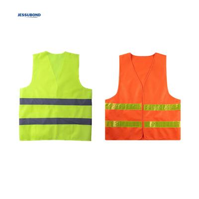 China Election Construction High Visibility Logo Stripe Safety Vest Reflective Vest Fabric Green Red Yellow Bicycle Normal Custom Available for sale