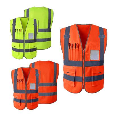 China Traffic Safety Roadway Hot Sale Water Proof Reflective Vest Apparel With Custom Logo for sale