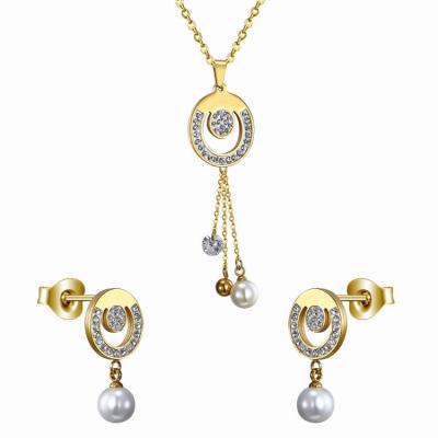 China Wholesale High Quality Cheap Elegant Custom Brazilian Gold Plated Jewelry Set for sale