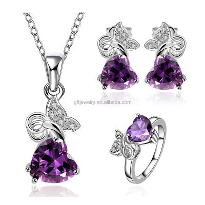 China 2018 Fashion Design 925 Sterling Silver Necklace Trendy Jewelry Sets for sale