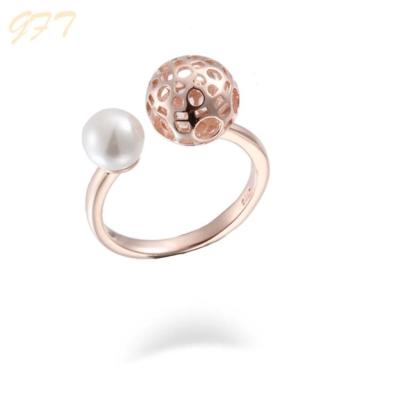 China FASHIONABLE Hot Selling Product Rose Gold Plated 925 Silver Ring For Women for sale