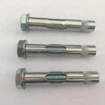 China Carbon Steel Galvanized Sleeve Anchors With Hex Flange Nuts Expansion Anchors for sale