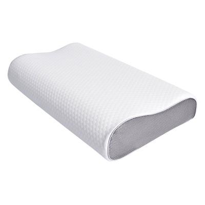 China Latest Design Custom Anti-bacteria Wave Contour Ergonomic Memory Foam Cervical Orthopedic Pillow for sale