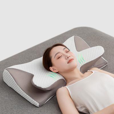 China Anti-static High Quality Custom Butterfly Ergonomic Memory Foam Cervical Sleep Pillow for sale