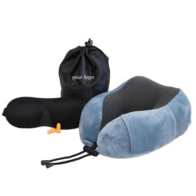 China Wholesale Anti-Static Children And Adult Airplane Vacuum Closed Neck Rest Portable Memory Foam Travel Pillow for sale