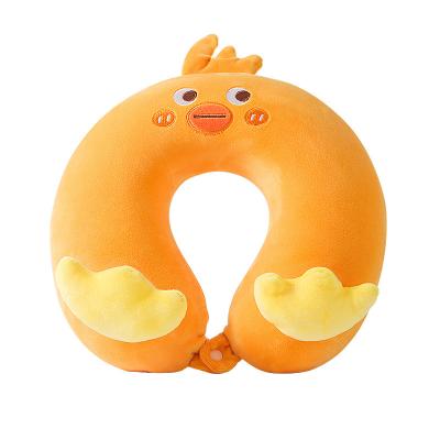 China Anti-static Custom Animal Portable Soft U-shape Neck Memory Foam Travel Pillow For Kids for sale