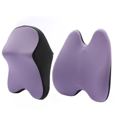 China Wholesale Anti-Static Breathable Car Memory Foam Headrest Pillow For Office Chair Back Cushion Lumbar Support for sale