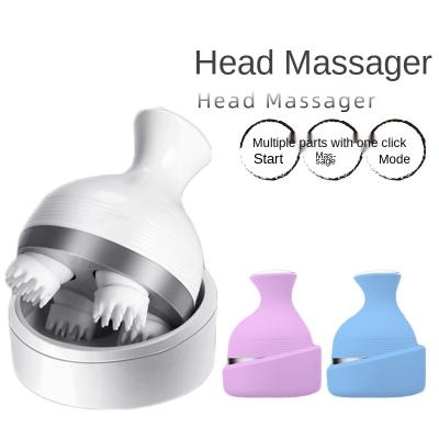 China Multifunctional Electric Head Massager USB Scalp Massager Silicon Massage Head Filling Stick for sale