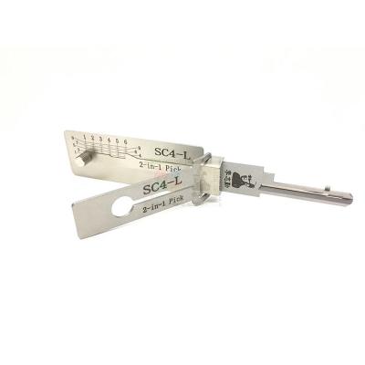 China With Box LISHI Original Factory SC4-L SC4 Left Side 2 in 1 2-IN-1 Decoder and Lock Pick Tool Locksmith Tool Facotry Price for sale