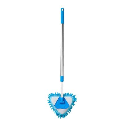 China Stored Retractable Chenille Broom Dust Sweeping Portable Household Cleaning Glass Window Floor for sale