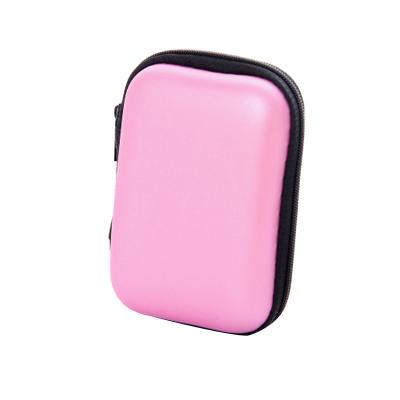 China Viable Portable Square USB Disc Headphones Storage Bag Nylon Organizer Case for sale