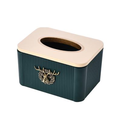 China Oriental Tissue Box Elks Storage Box Nordic Toilet Living Room Drawer Box for sale