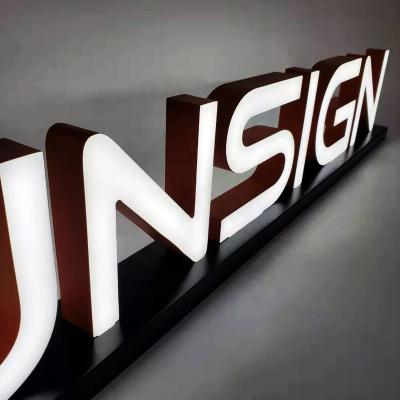 China Indoor Outdoor Advertising Show Comic Double Sides Lighted 3D Led Letter Sign Store Professional Customized Sign for sale