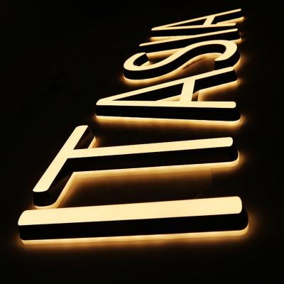 China Buildings Double Sides Solid Acrylic Cut Lighted Led Letter Sign Mini Waterpoof Acrylic Light Up Sign For Free Customized for sale