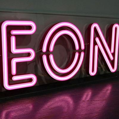 China Stores Form LED Fluctuating Neon Factory Price Custom Neon Store Logo Illuminated Neon Burst Letter Signs for sale