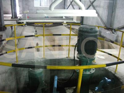 China 6CBM waste water pool Agitator AAC Mixer mixing the slurry from cleaning for sale