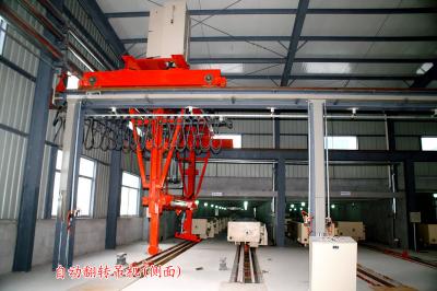 China Autoclaved aerated concrete cutting machine Tilting Hoister attached with Auto crane for sale