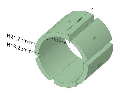 China N52 Arc Segment Neodymium Magnets NiCuNi Coating For Motors for sale