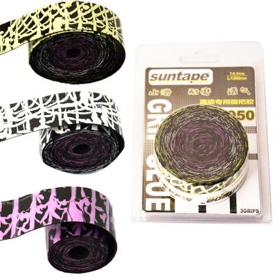 China Pro Box 0.5mm Length 1200mm Badminton Tennis PU Anti-Slip Camouflage Absorbent Bad Taste Grip 3pcs Overgrips for sale