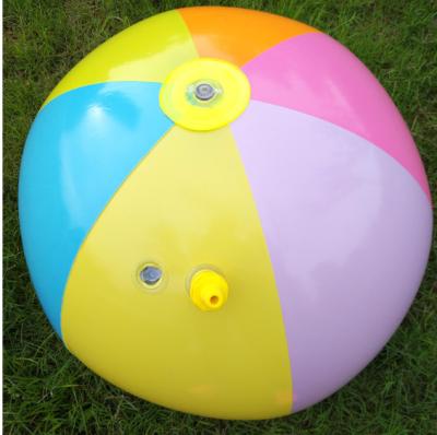 China Toy Wholesale PVC Inflatable Spray Water Inflatable Outdoor Beach Ball For Kids Outdoor Beach Ball Sprinkler for sale