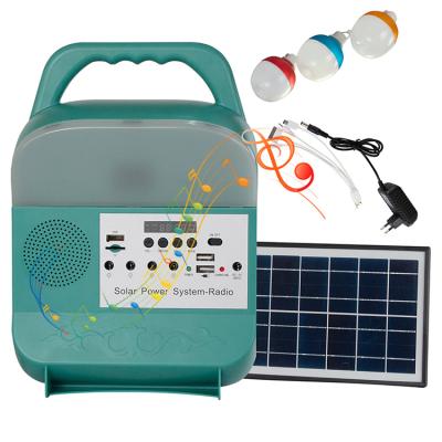 China Power Station Solar Battery Panel Generator Kit Solar Lighting Kit For Home Portable Camping With Emergency Lamp Filler String for sale