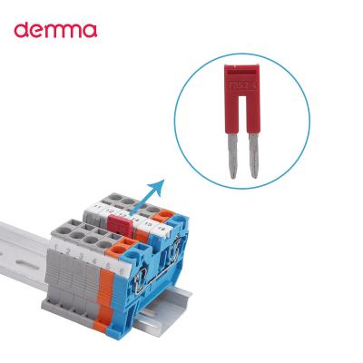 China General Electric Demma General Electric ST2.5 PT2.5 Bridge Spring Plug-in Terminal Shorting Strip 10 Position Connector for sale