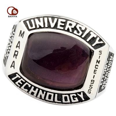 China Custom Men's Women's School Jewelry 3D Deep Engraved College Championship Ring Casual/Sporting for sale