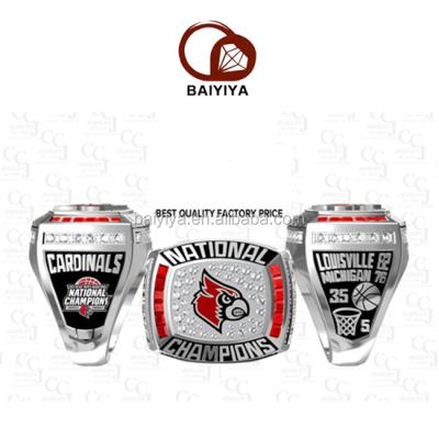 China CLASSIC Popular Design Sports Basketball National Championship Rings With CZ Stones Wholesale In China for sale