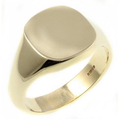 China Custom Men's Seal Ring High Polish 18k Solid Gold 925 White Stainless Steel TRENDY Silver Jewelry for sale