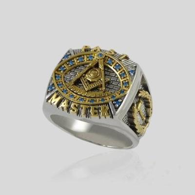 China Casual/Sporting Master Masonic Rings Premium Custom Design 3D Engraving Stainless Steel 925 14K 18K Gold Plating Sterling Silver OEM ODM for sale