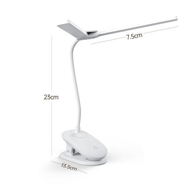 China Modern Portable Battery Lamps Study Reading Lamp For Student Desk Lamp With Long Axis for sale