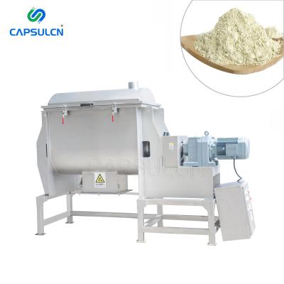 China Powder 100-500 Liter WLDH Horizontal Powder Mixer Ribbon Blender Machine for sale