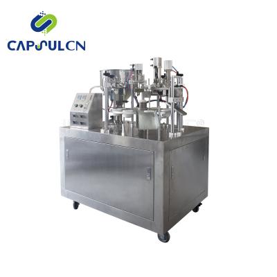 China NF-10 Semi Automatic Food Cosmetic Tube Filling And Sealing Machine for sale