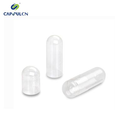 China Pullulan CapsulCN Pullulan Best Size 2 Vegetarian Clear Capsule for sale