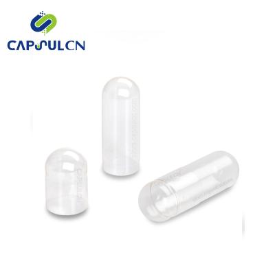 China Pullulan CapsulCN Size 000 Pullulan Clear Capsules for sale