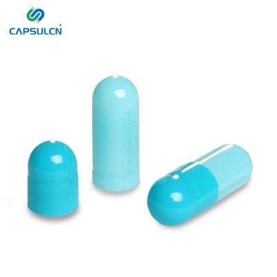 China Bulk Bulk Blue Purplish Navy Blue Indigo Custom Bovine Color CapsulCN Capsules Light Blue And White Sky Empty Hard Capsules for sale