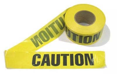 China Custom Printed Caution Barricade Safety PE Roll Non Adhesive Warning Tape for sale