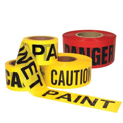 China Plastic Danger Tape Colorful PE Durable Barricade Tape for sale