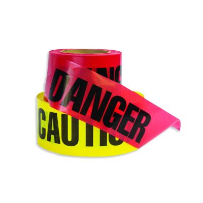 China Red Danger Tape PE Non-adhesive Tape for Warning for sale