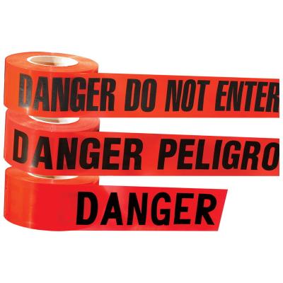 China Red Danger Tape Material Polyethylene Plastic Barrier Tape for sale