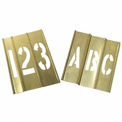 China 4inch Brass Interlocking Stencils Combination Set For Building School for sale