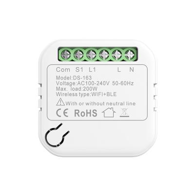 China Mini Smart Switch Wi-Fi Wireless Remote Control ABS Smart Home Life Tuya APP Voice Module for sale