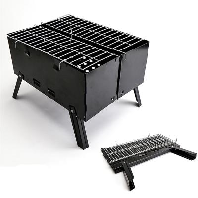 China High Quality Easily Assembled Cold Rolled Portable Iron Dish Charcoal BBQ Grill Easy To Clean Easy To Install Outdoor 3-5 People BBQ Grill for sale