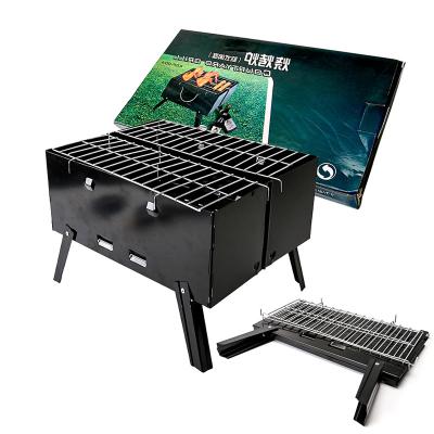 China Easily Assembled BBQ Charcoal Grill Folding Portable Lightweight BBQ Grill Tools For Outdoor Grilling Cooking Camping for sale