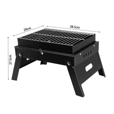 China Outdoor Portable Folding Barbecue Charcoal Grills Adjustable Height Stove Pull Out Easy Assemble Removable Barbecue Cooking Set BBQ Grill for sale