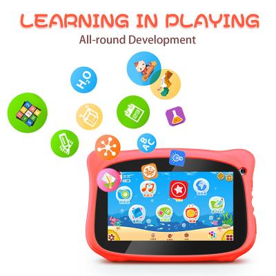 China Best Tablet 7inch RK3326 1+16G Android 11.0 Tough Gift For Learning Kids Tablet Wifi Quadcore Kids Tablet PC for sale