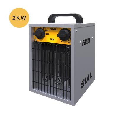 China Hotels SIAL 2KW Industrial Portable Heater Fan Waterproof Electric Industrial Space Heater for sale